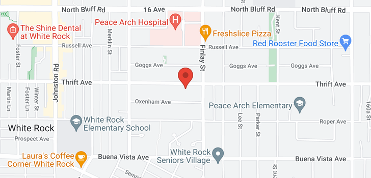 map of 15550 THRIFT AVENUE